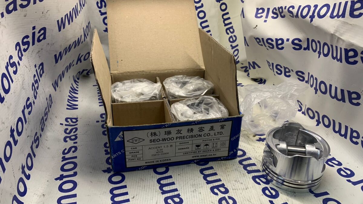 Поршни с пальцами 0,5 Hyundai Accent 1,5 Sohc Поршни с пальцами 0,5 Hyundai Accent 1,5 Sohc