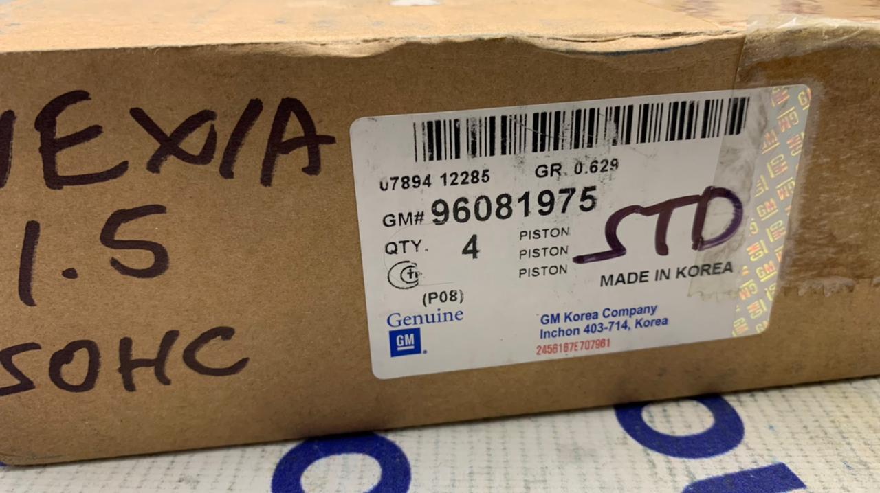 Поршни с пальцами std Daewoo Nexia, Lanos 1,5 Sohc (без пальцев) Поршни с пальцами std Daewoo Nexia, Lanos 1,5 Sohc (без пальцев)